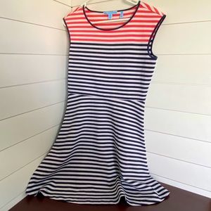 Draper James striped Ponte A-Line Dress